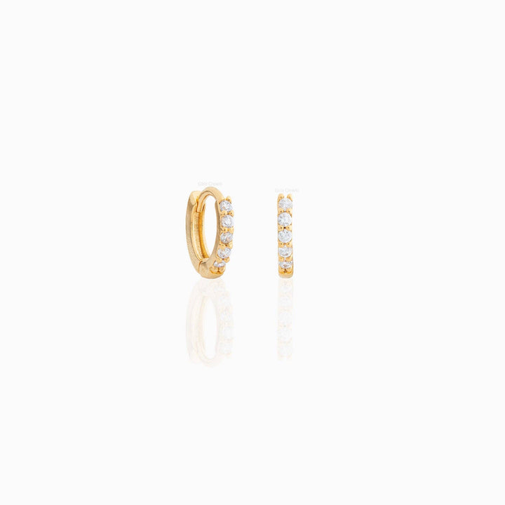 Baby Sparkle Hoops: Rose Gold