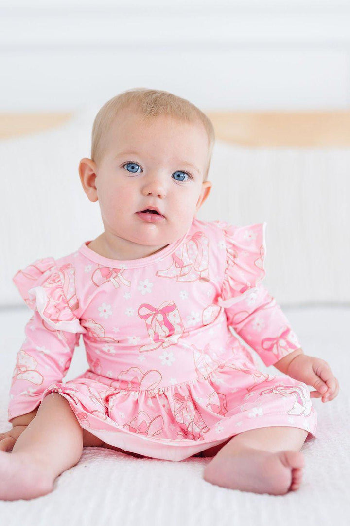 Howdy 3/4 Sleeve Twirl Bodysuit