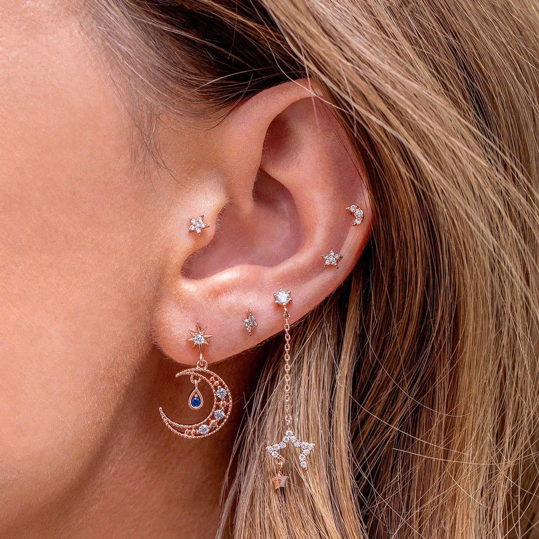 Teeny Tiny Galaxy Studs: Gold