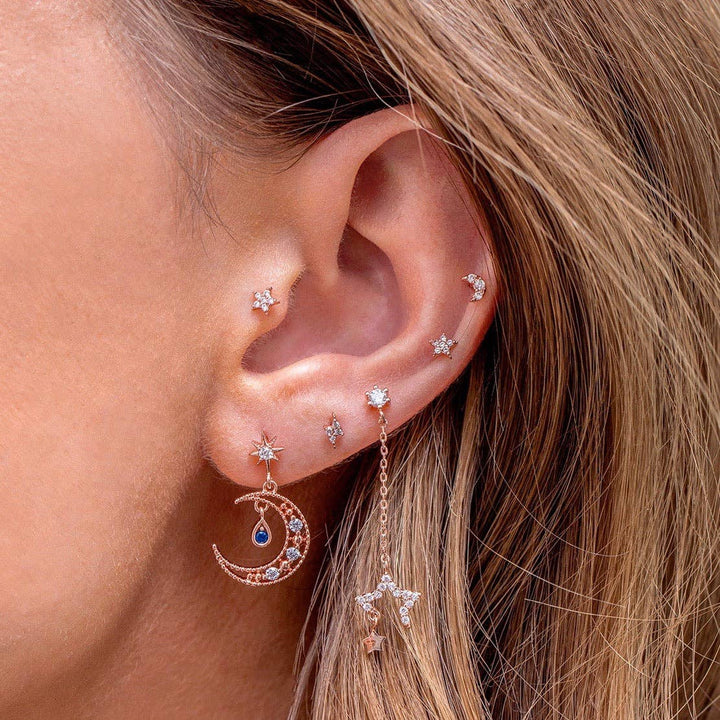 Teeny Tiny Galaxy Studs: Gold