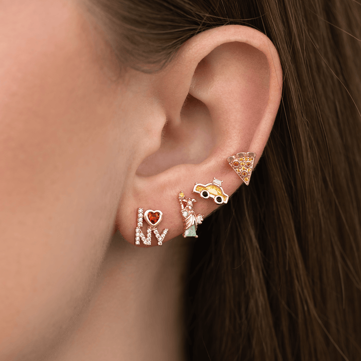 Big Apple Stud Set: Gold