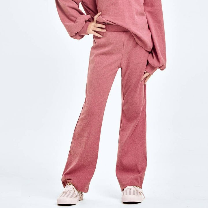 Corduroy Brush Wide Legs Pants: Navy