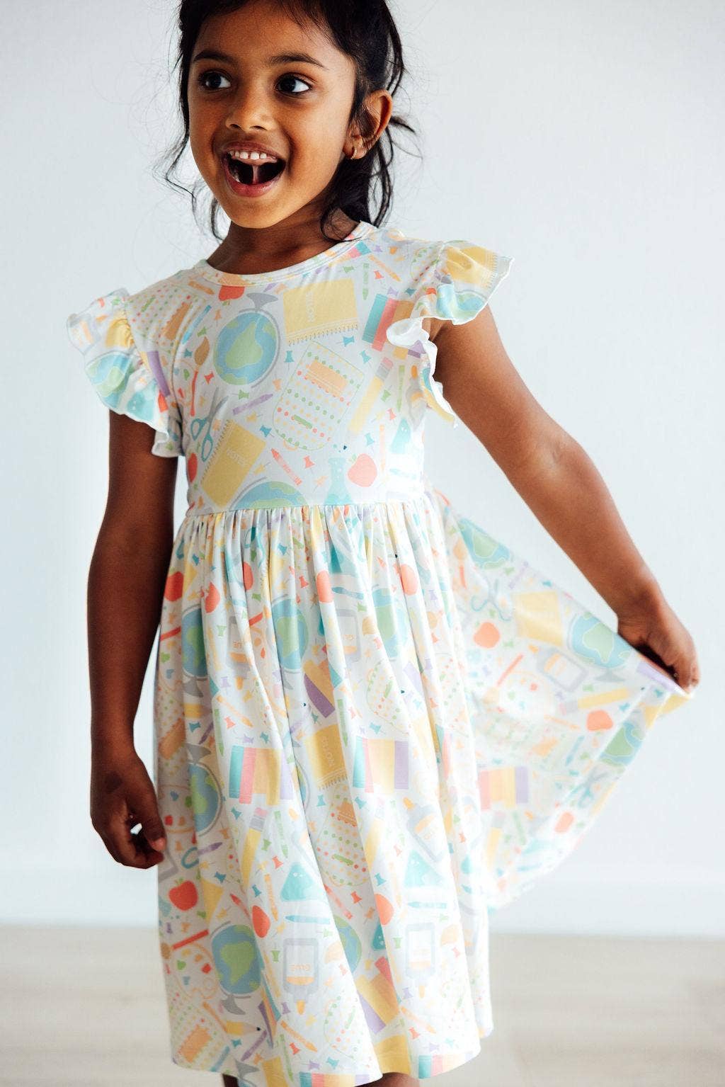 Campus QT Flutter Sleeve Twirl Dress