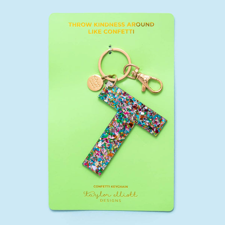 Keychain - Confetti Letters - Single: C