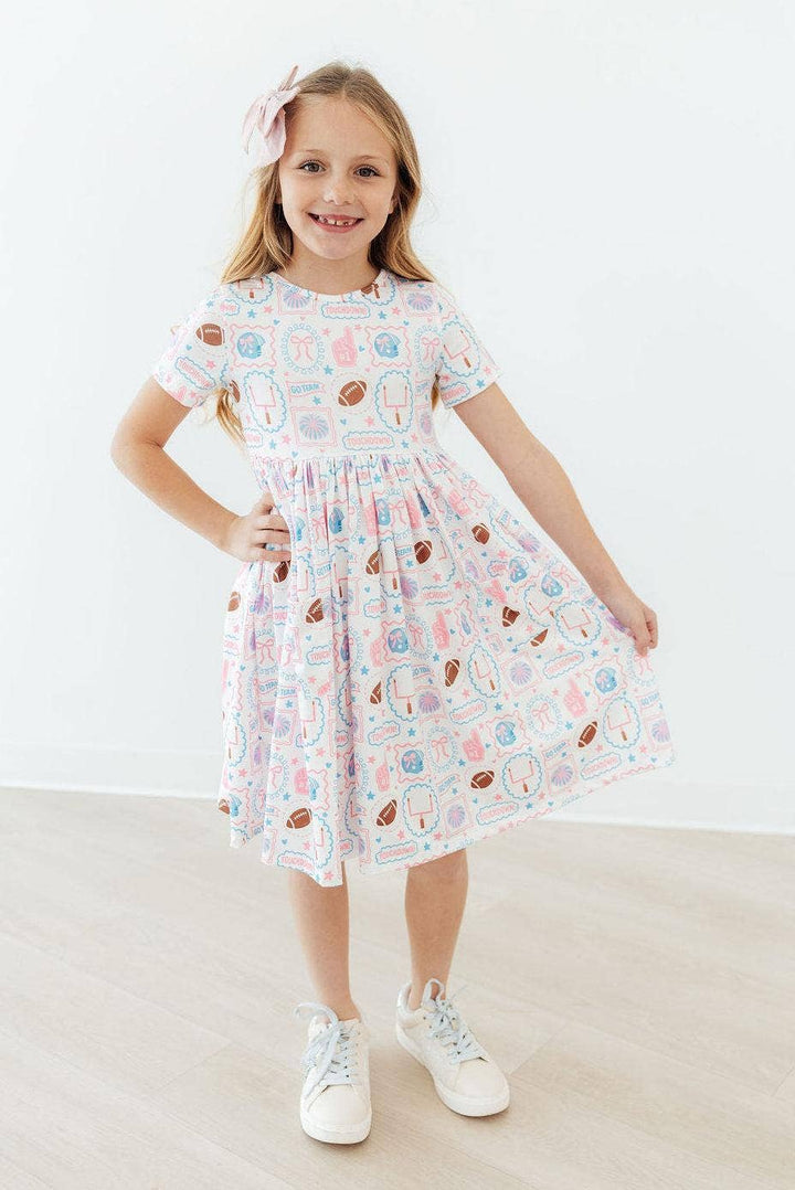 Game Day Pocket Twirl Dress