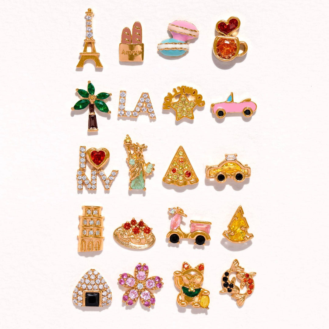 Big Apple Stud Set: Gold