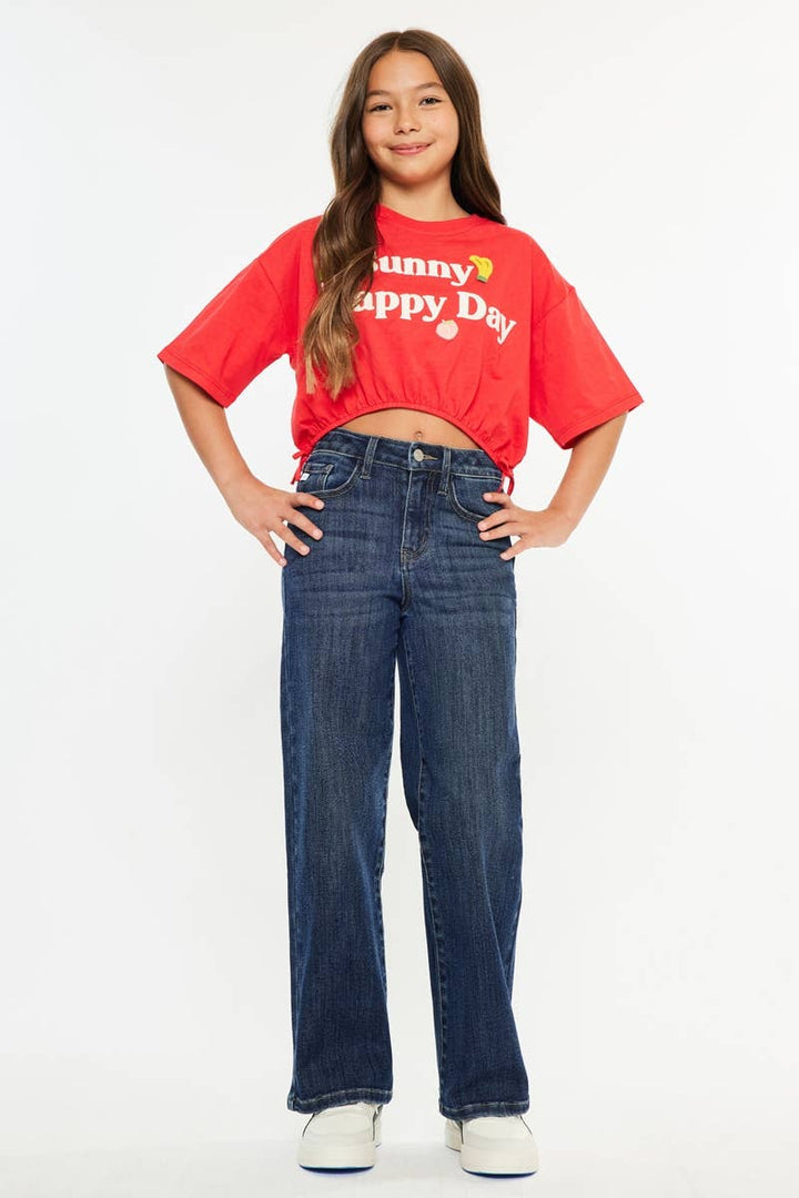 BLAIRE HIGH RISE WIDE LEG JEANS