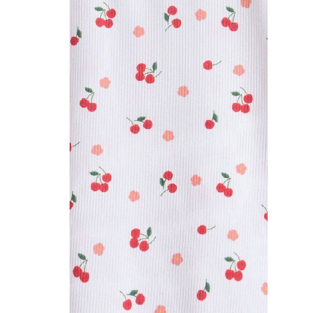 Tween Fitted Long Sleeve Top & Leggings Set:Cherries