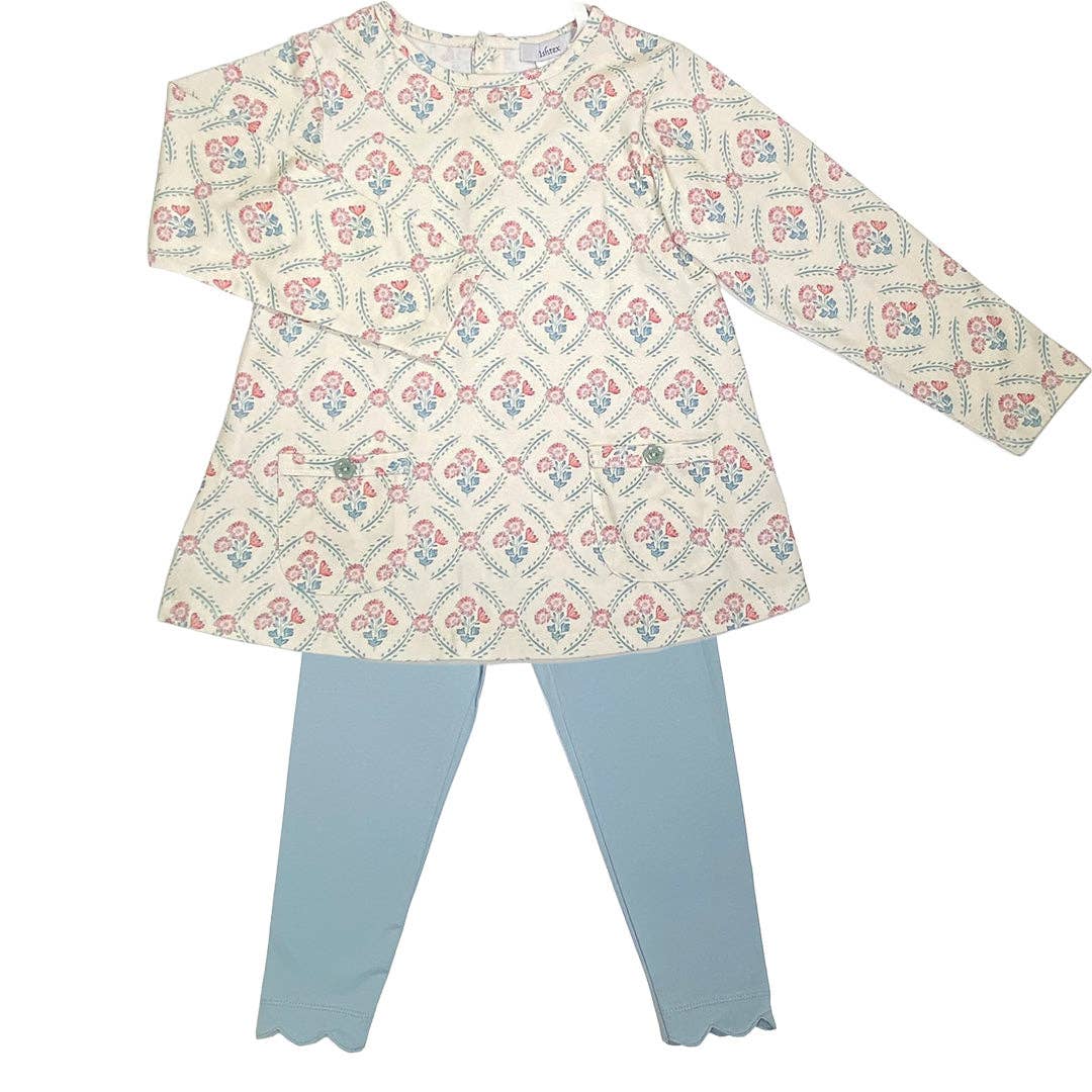 Mum Flower Girl's Legging Set