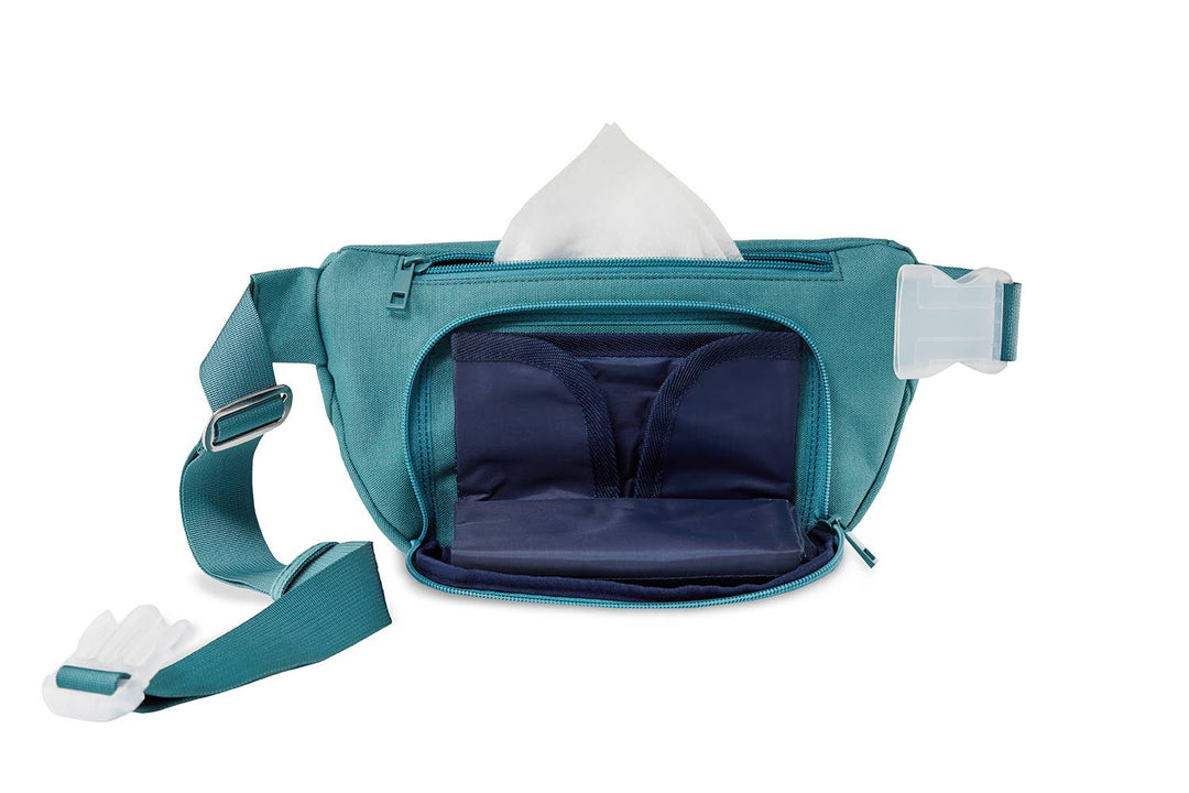 Kibou Diaper Belt Bag- Jade Canvas