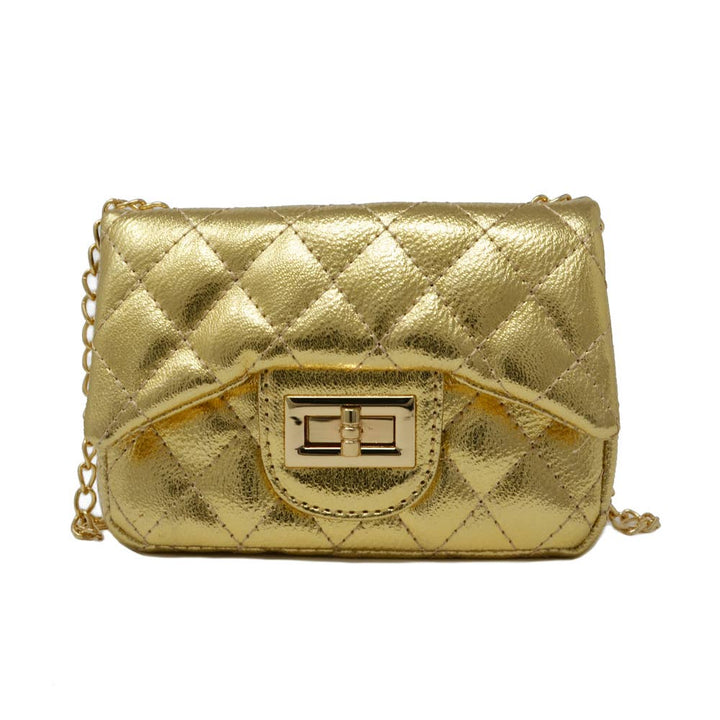 Metallic Mini Purse: Lilac