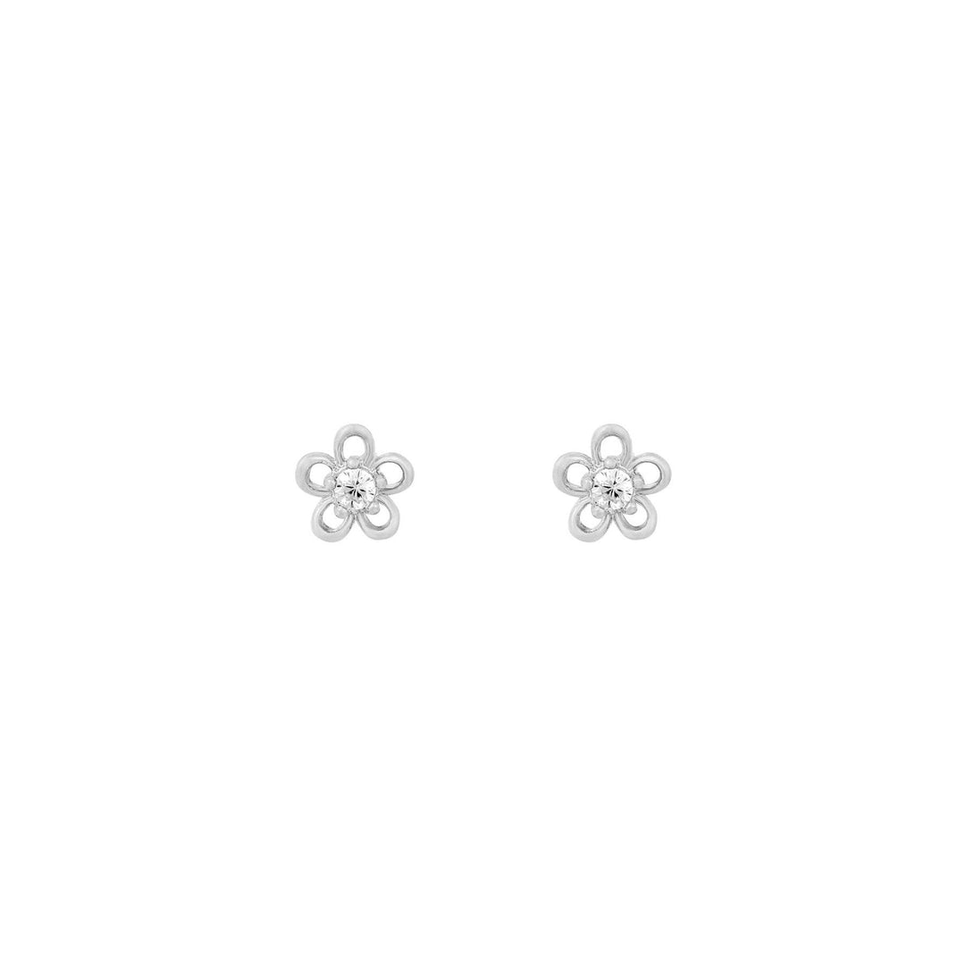 Teeny Tiny Flower Studs: Gold