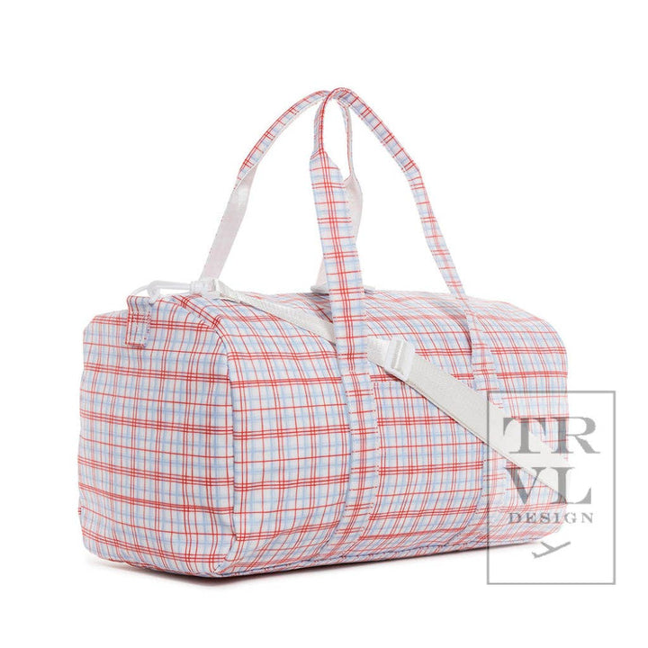 Weekender - Classic Plaid Red Duffel Bag: Classic Plaid Red