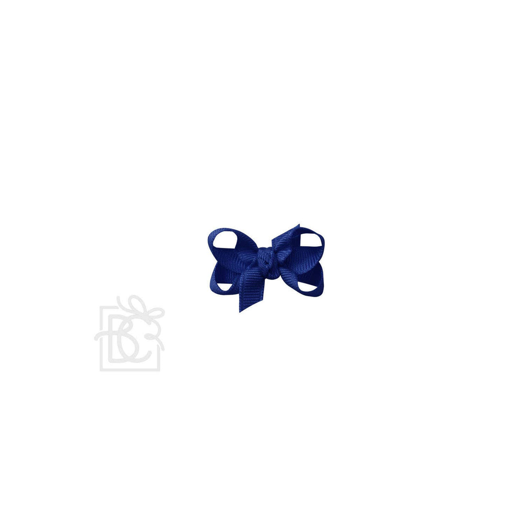 SIGNATURE GROSGRAIN BOW ON CLIP DARK NAVY