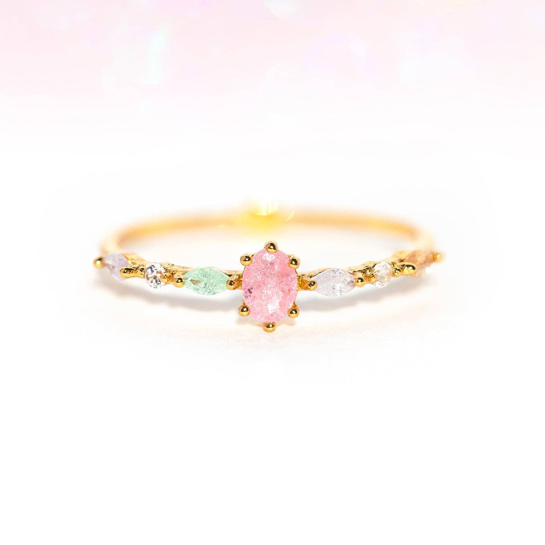 Pastel Sherbert Ring: Gold / 6