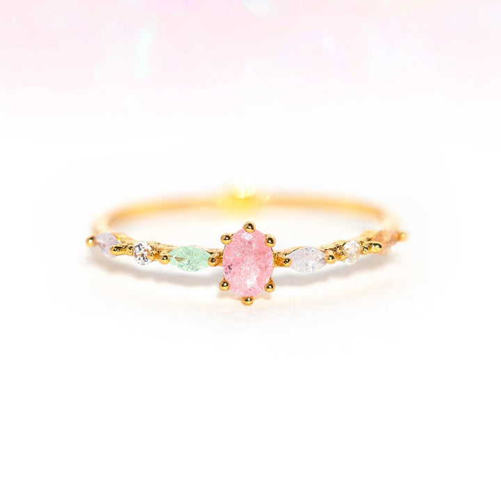 Pastel Sherbert Ring: Gold / 6