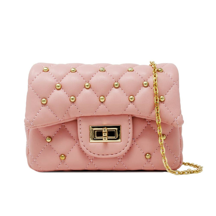 Quilted Stud Mini Bag