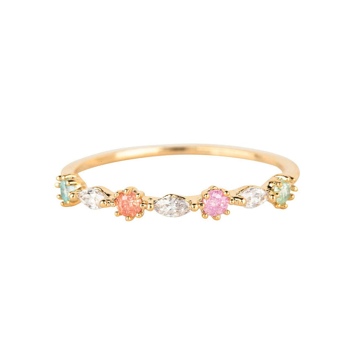 Pastel Rosie Ring: Gold / 6