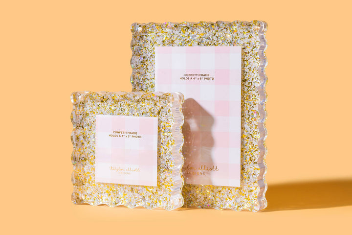 Acrylic Picture Frame - Small - Pearl Confetti