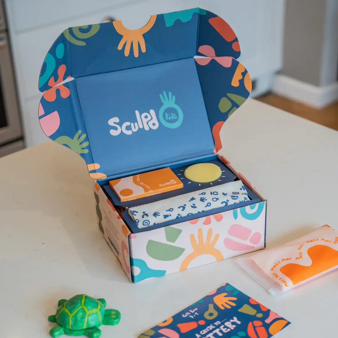 Sculpd Kids Home Pottery Craft Kit: 4-7