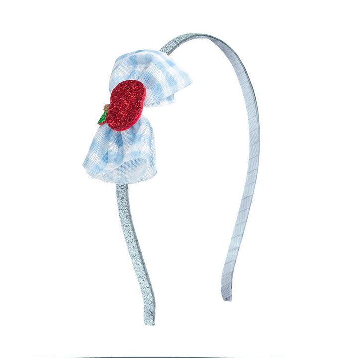 Apple Gingham Tulle Bow Headband - Hair Accessories