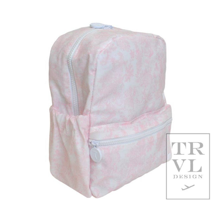 Mini Backer - Bunny Toile Pink Backpack