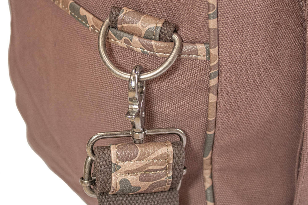 USC Gamecocks Camo Canvas Weekender Bag: Brown/Tan