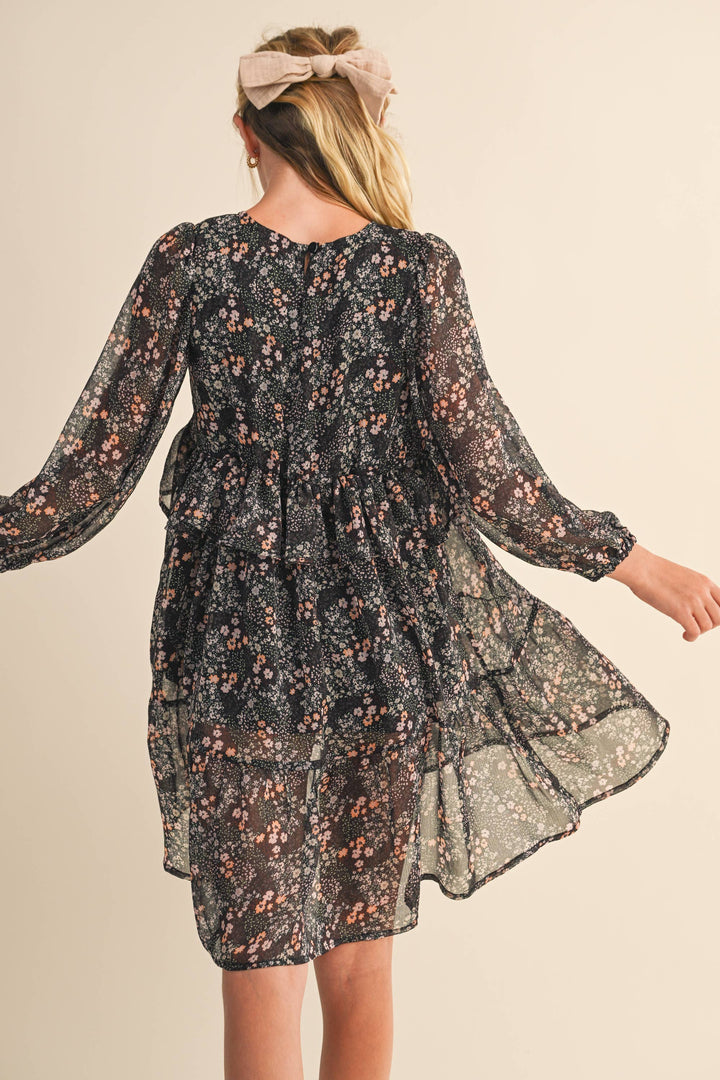 Floral HI LOW MIDI DRESS