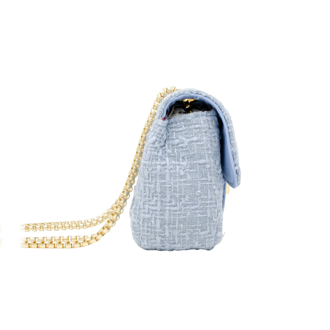 Classic Large Tweed Handbag: Cream