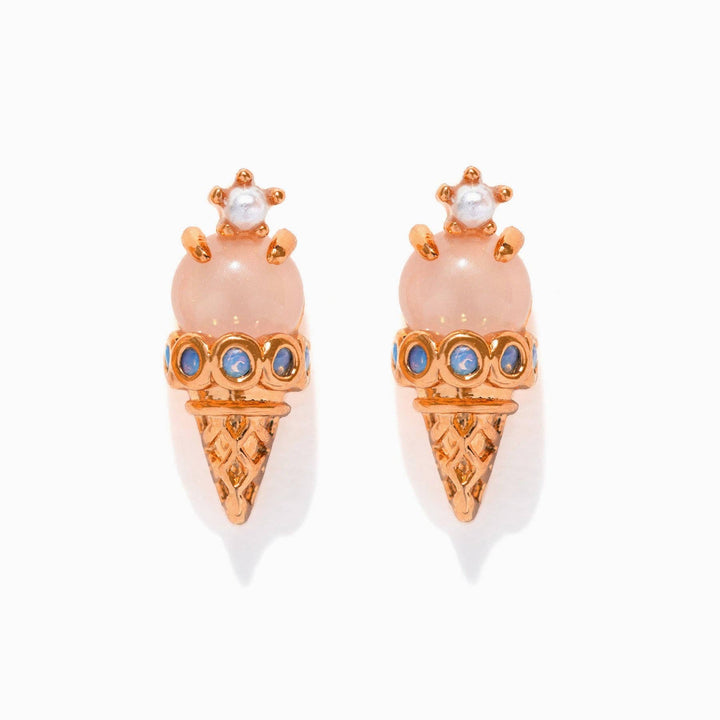 Ice Cream Shop Studs: Gold