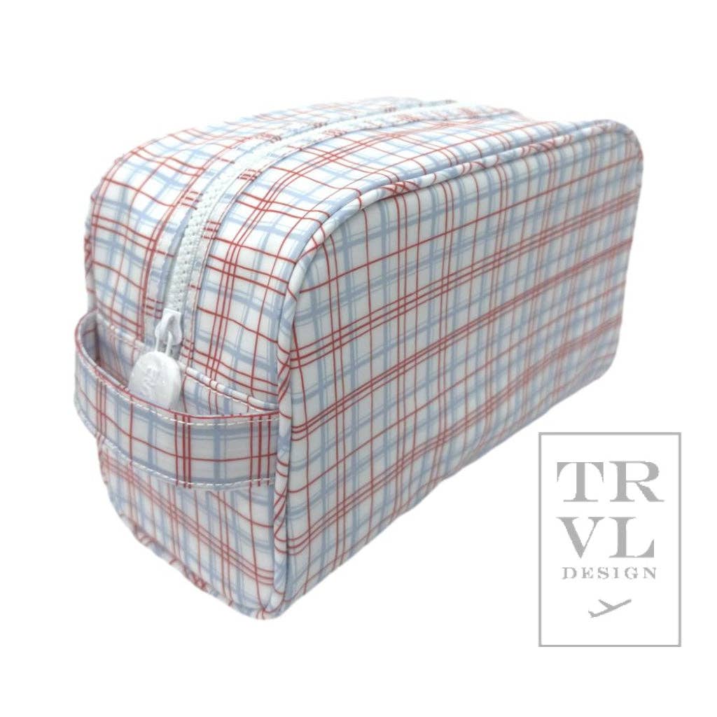 Stowaway - Toiletry Bag Classic Plaid Red: Classic Plaid Red