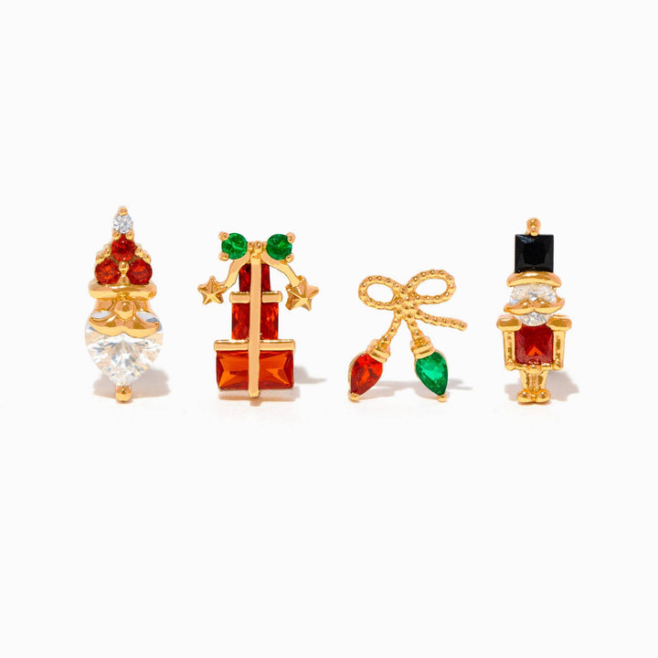 Santa’s Faves Stud Set: Gold