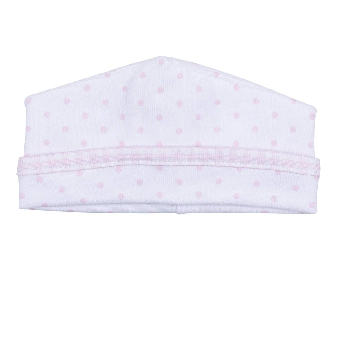 Pink Gingham Dots Hat