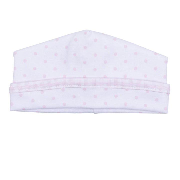 Pink Gingham Dots Hat