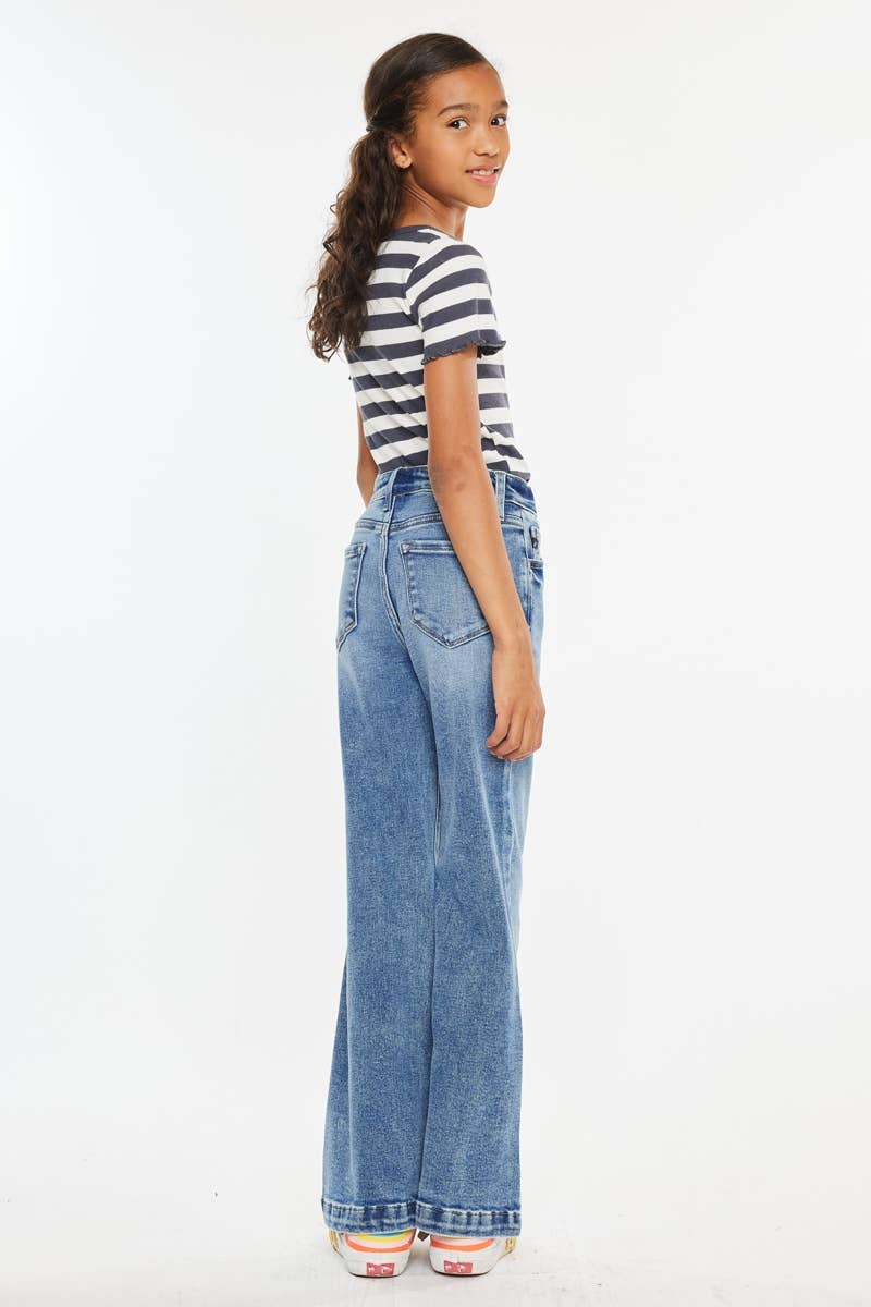 HAILEY HIGH RISE WIDE LEG FLARE JEANS