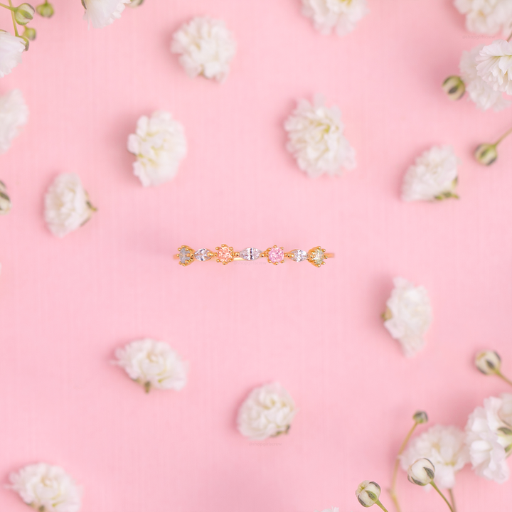 Pastel Rosie Ring: Gold / 6