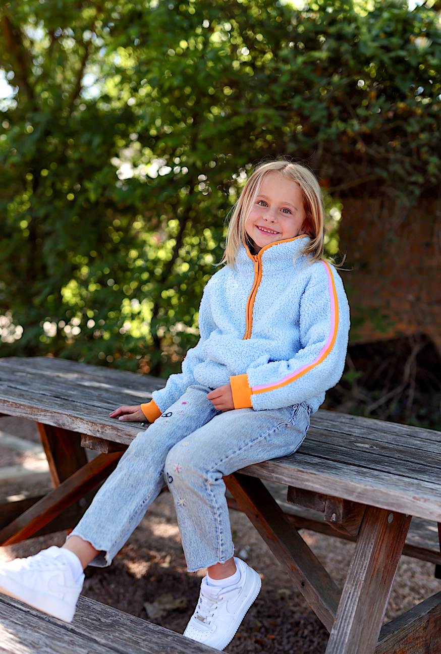 Teddy Pullover - Seaside Blue