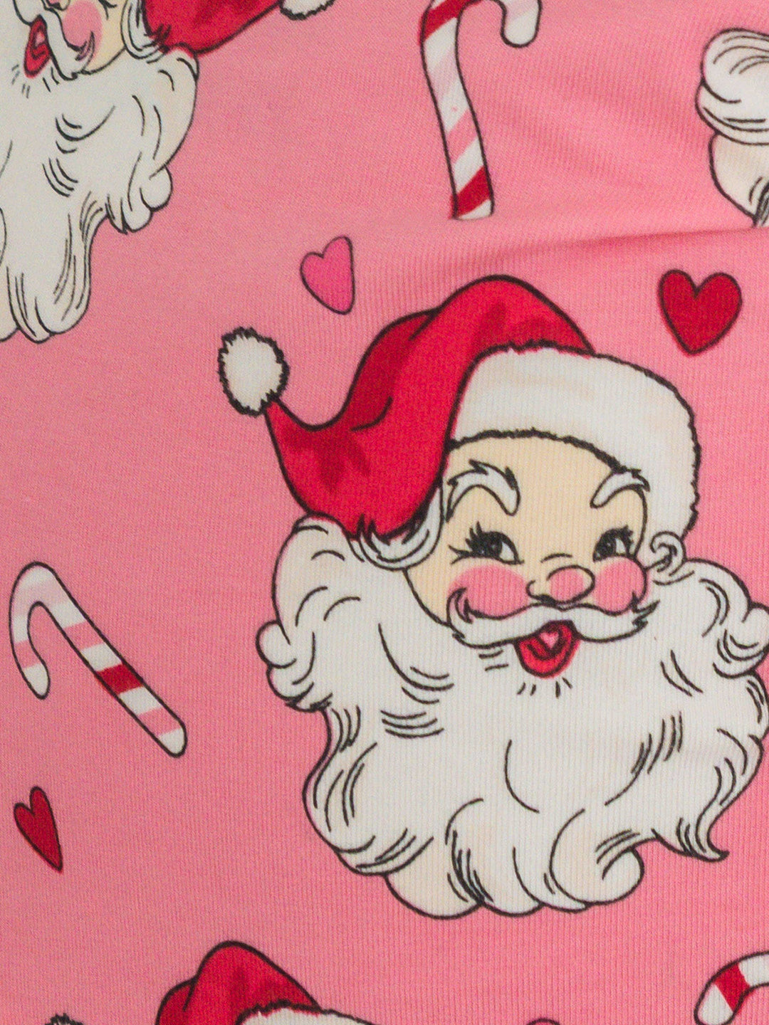 Pink Santa Joy Ruffle Long Sleeve Pajama Set
