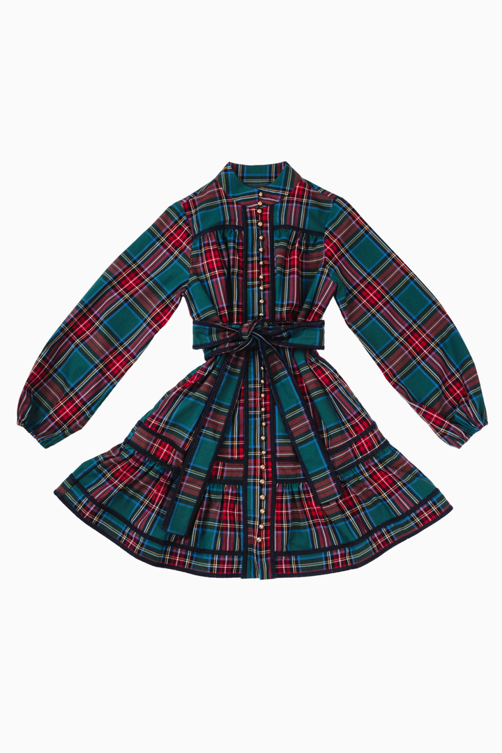 Zanna Long Sleeve Tie Dress