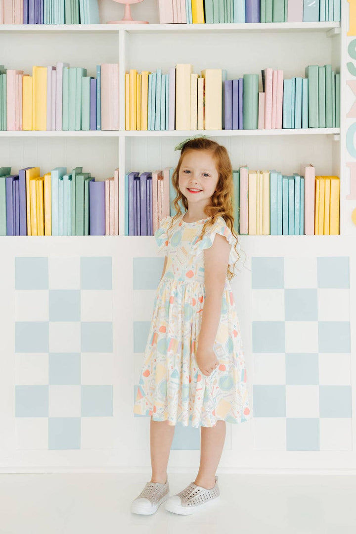 Campus QT Flutter Sleeve Twirl Dress