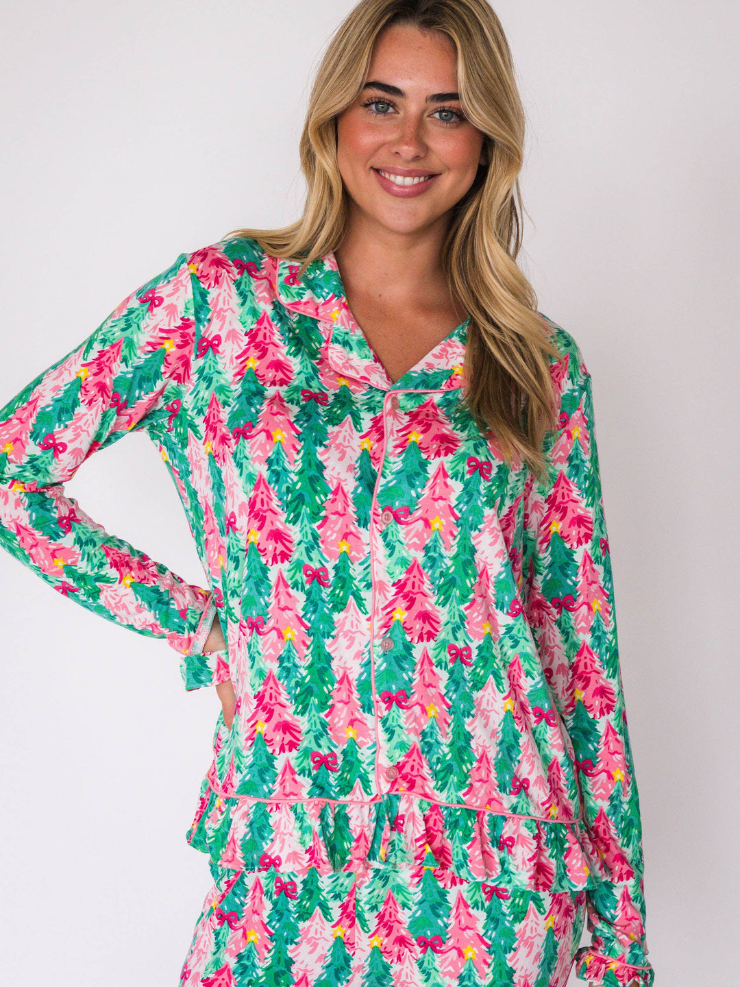 Women's Pink Jolly Grove Pajama Set