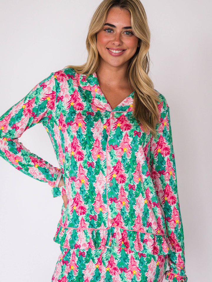 Women's Pink Jolly Grove Pajama Set
