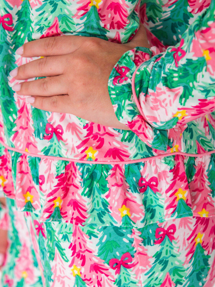 Women's Pink Jolly Grove Pajama Set
