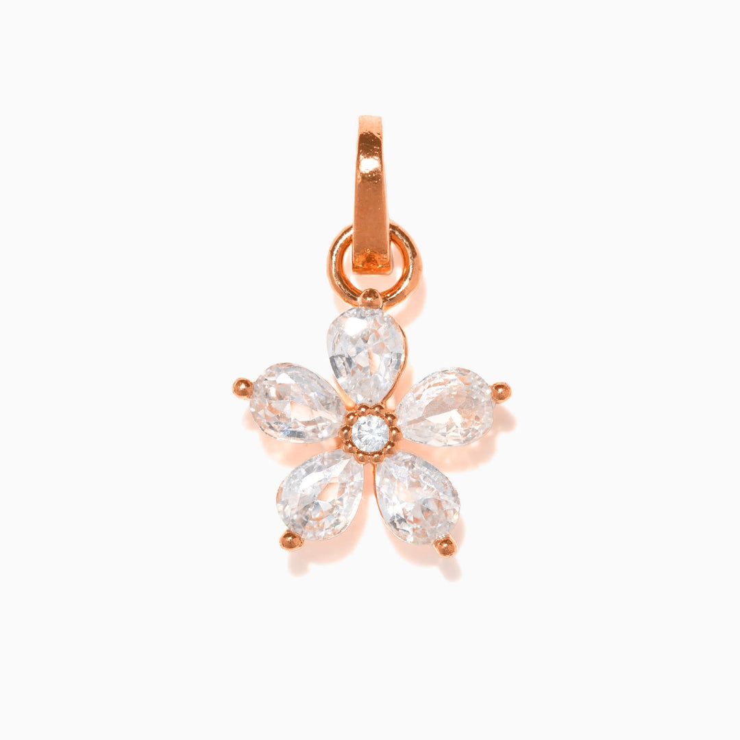 Little Gem Flower Charm: Gold