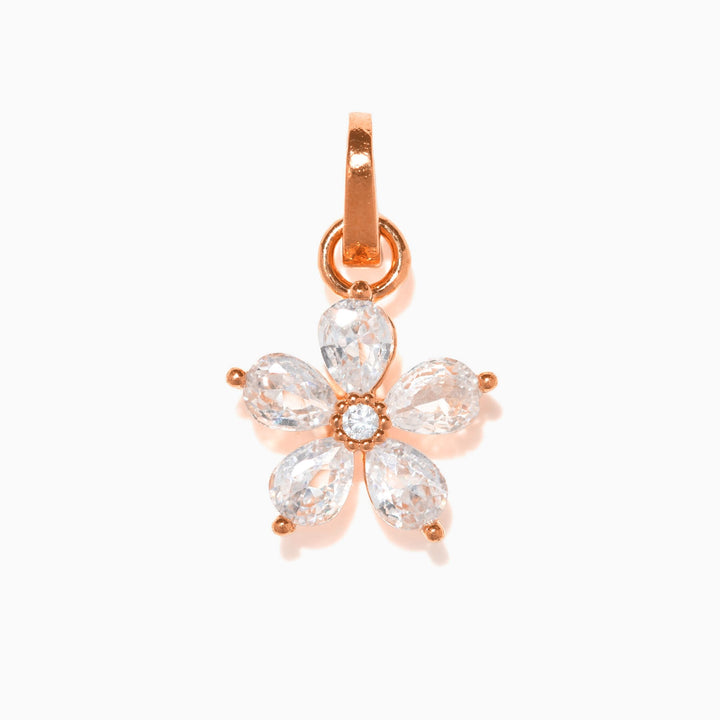Little Gem Flower Charm: Gold