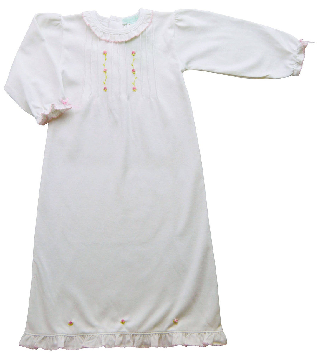 Baby Girl's Feathers and Rose Buds Daygown