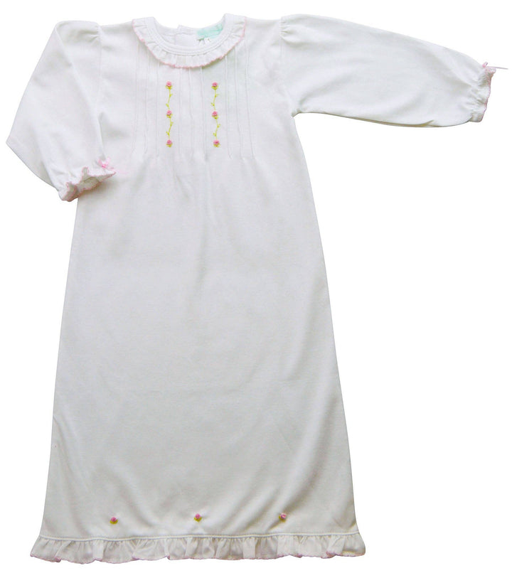 Baby Girl's Feathers and Rose Buds Daygown