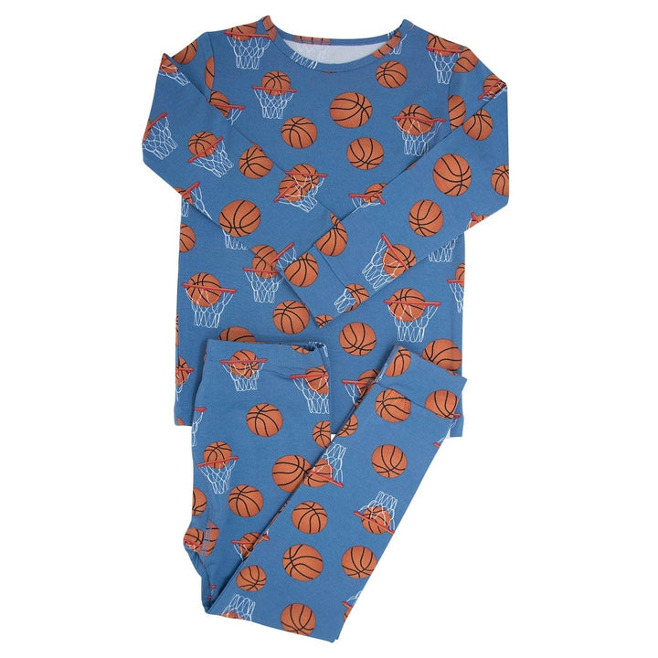 Big Kid Pajama Basketball Hoops