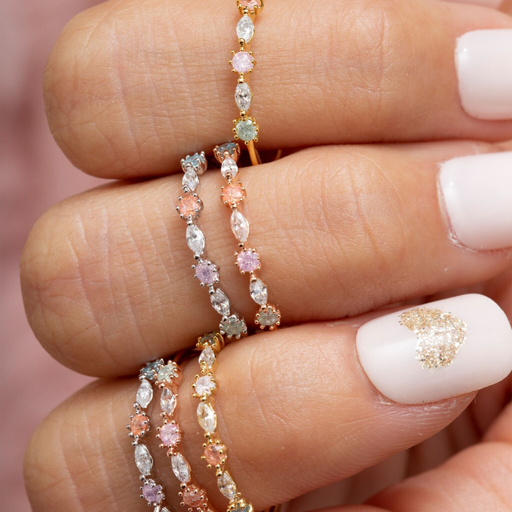 Pastel Rosie Ring: Gold / 6