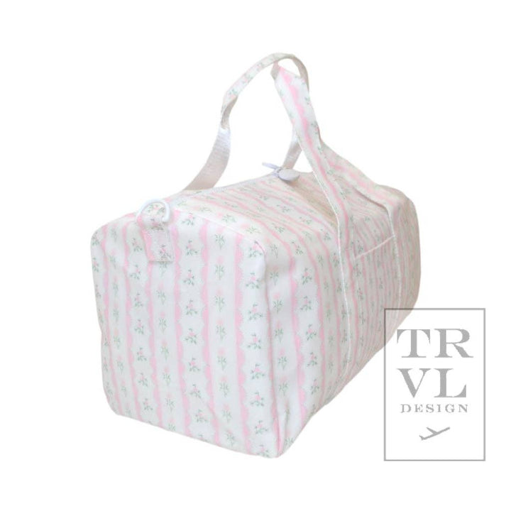 Weekender - Ribbon Floral Pink Duffel Bag: Ribbon Floral Pink
